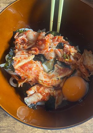【ダイエット1人飯】キムチうどん-レシピのメイン写真
