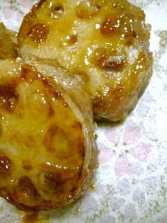照り照り♪レンコンのはさみ焼き-レシピのメイン写真