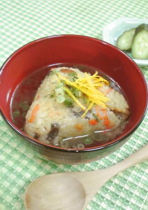 炊き込みご飯リメイク★焼きおにぎり茶漬け-レシピのメイン写真