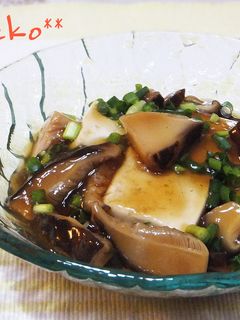 豆腐としいたけのあんかけ-レシピのメイン写真