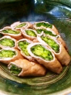 菜の花の豚肉ロール-レシピのメイン写真