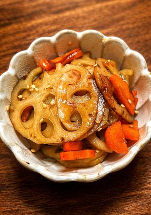 れんこんの甘辛焼き-レシピのメイン写真