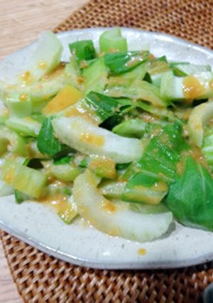 青梗菜の味噌マヨソース-レシピのメイン写真