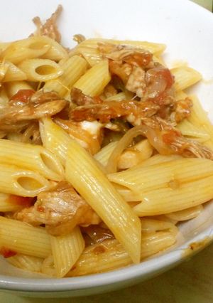 安！旨！わが家のごちそう「チキンパスタ」-レシピのメイン写真