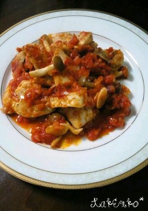 鶏むね肉のトマトソースソテー♬-レシピのメイン写真