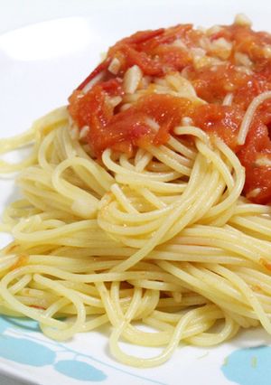 アンチョビとトマトの塩パスタ-レシピのメイン写真