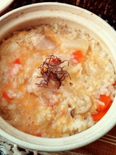 風邪撃退!!鶏たまご雑炊!!-レシピのメイン写真