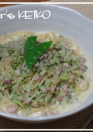 ブロッコリーのグリーンスープスパゲティ-レシピのメイン写真