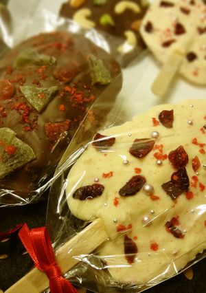 バレンタイン♡型なしトッピングチョコバー-レシピのメイン写真