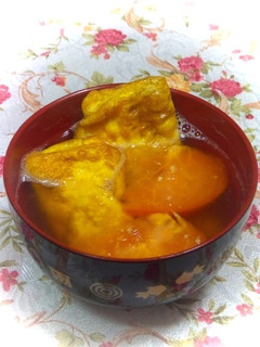 焼き卵とトマトの味噌汁-レシピのメイン写真