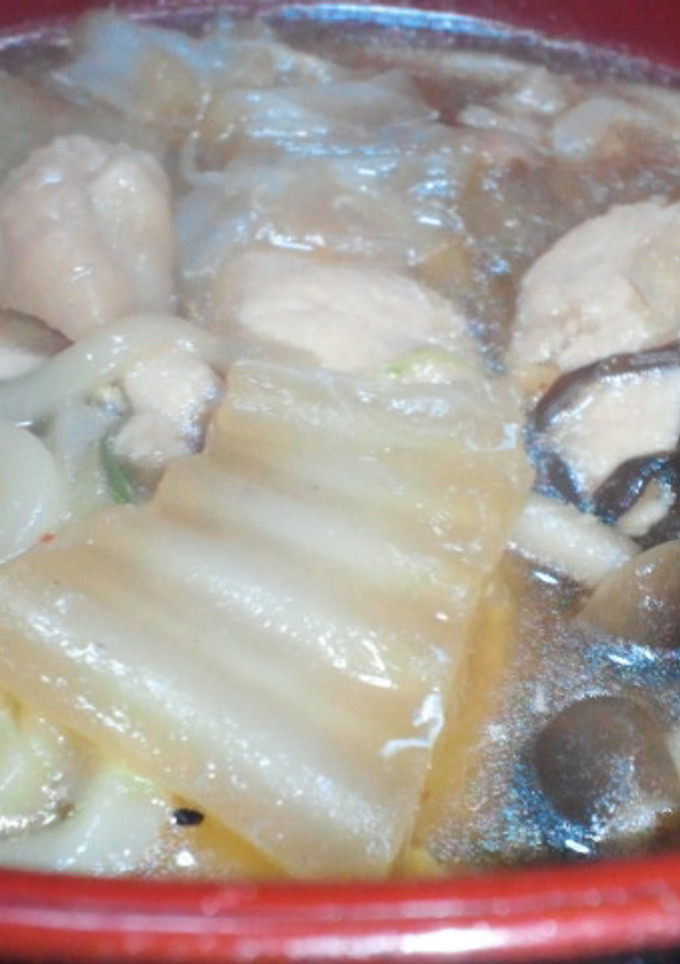 鶏と大根の鍋焼きうどん-レシピのメイン写真