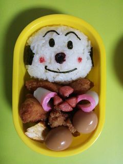 キャラ弁♪こむすびまん-レシピのメイン写真
