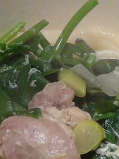 ほうれん草と鶏肉の卵とじうどん-レシピのメイン写真