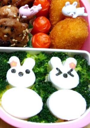 うさちゃん雪だるま-レシピのメイン写真