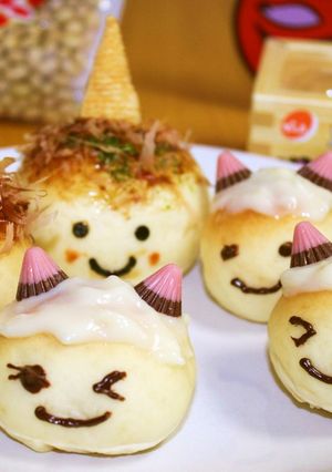 めちゃ簡単♪節分に仲良し鬼パン♡子鬼パン-レシピのメイン写真