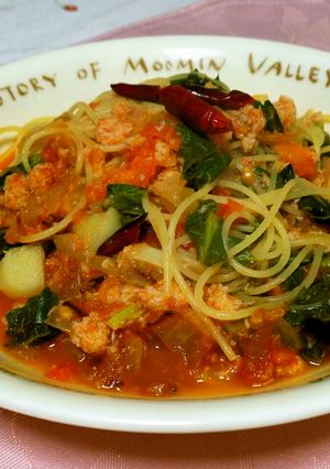 野菜補給 パパのわがままパスタ♡-レシピのメイン写真