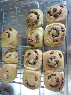 甘納豆で!!抹茶パン-レシピのメイン写真