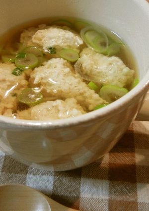 鶏つくねのスープ-レシピのメイン写真