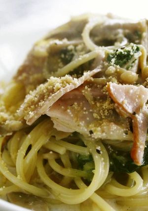 ★常備菜アレンジ～きのこと水菜のパスタ★-レシピのメイン写真