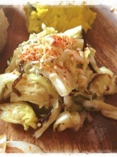 塩昆布で☆キャベツときゅうりの即席漬け★-レシピのメイン写真
