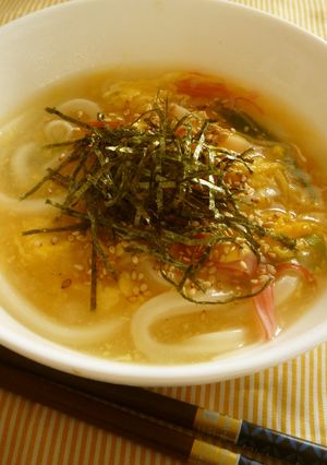 2度美味♡とろ～りカニ卵あんかけうどん♡-レシピのメイン写真