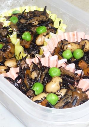 弁当用作り置き☆七目ひじき煮物-レシピのメイン写真