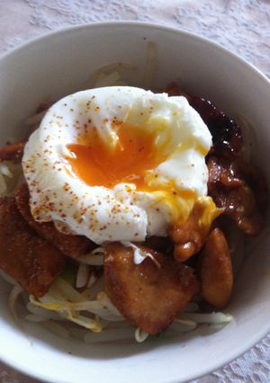 照り焼きささみともやし丼-レシピのメイン写真