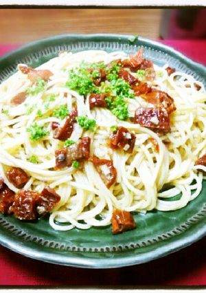 ドライトマトとアンチョビのパスタ-レシピのメイン写真