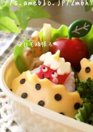 節分☆キャラ弁☆起きて赤鬼！出番だよー☆-レシピのメイン写真