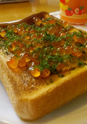 贅沢! いくらのっけトースト♬-レシピのメイン写真
