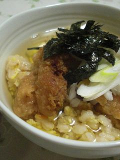 簡単!白だしトンカツ茶漬け-レシピのメイン写真