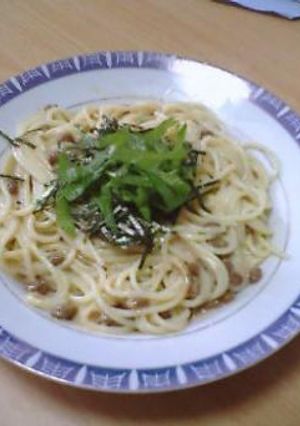 明太子＋納豆＋チーズ＝うまうまスパ★☆-レシピのメイン写真
