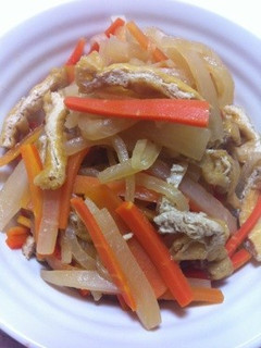 大根人参油揚げの酢ッキリ煮♪-レシピのメイン写真