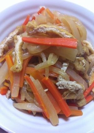 大根人参油揚げの酢ッキリ煮♪-レシピのメイン写真