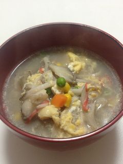 まいたけのかき玉スープ-レシピのメイン写真