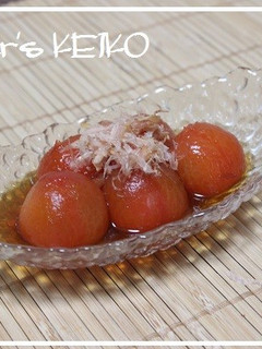 【農家のレシピ】ミニトマトのおひたし-レシピのメイン写真