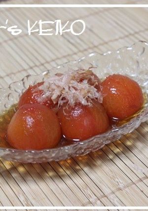 【農家のレシピ】ミニトマトのおひたし-レシピのメイン写真