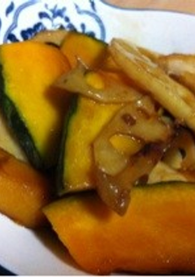 南瓜と蓮根の照り焼き-レシピのメイン写真