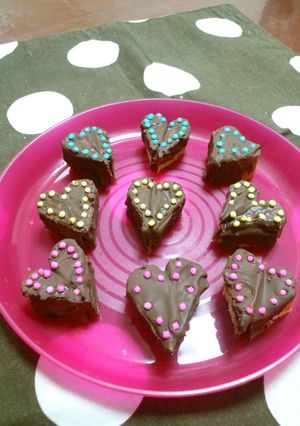卵焼き器で★ハートチョコケーキ-レシピのメイン写真