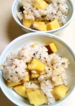 レンチンで♪ホックホクお芋ごはん-レシピのメイン写真