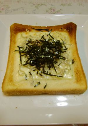 ５分でちりめんチーズトースト♪-レシピのメイン写真