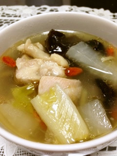 鶏と大根の薬味たっぷりスープ-レシピのメイン写真