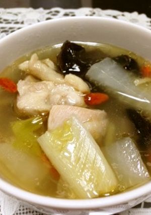 鶏と大根の薬味たっぷりスープ-レシピのメイン写真