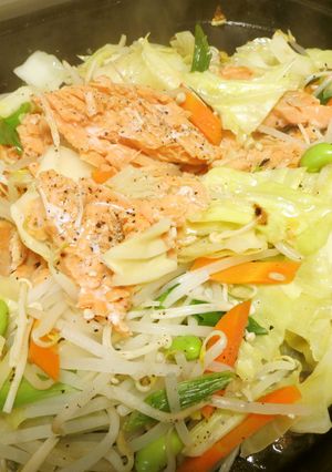 お好きなタレで＊鮭の塩チャンチャン焼き-レシピのメイン写真