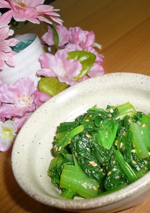 子供大好き☆小松菜のさっぱり和え物-レシピのメイン写真