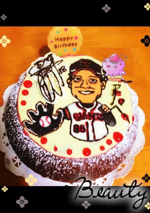 原監督バースデーケーキ[ガトーショコラ]-レシピのメイン写真