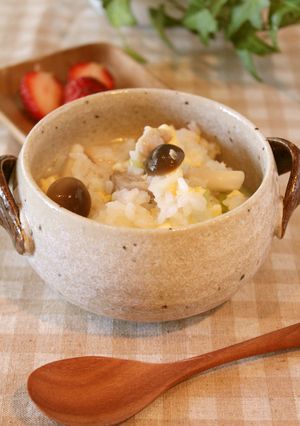 10分朝ごはん　鶏ぞうすい-レシピのメイン写真