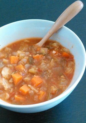 脂肪燃焼↑↑野菜たっぷりトマトスープ♪-レシピのメイン写真