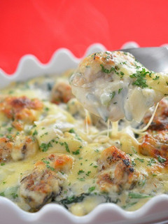 簡単魚焼きグリル牡蠣とほうれん草グラタン-レシピのメイン写真