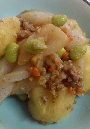 手綱こんにゃく入り肉じゃが-レシピのメイン写真